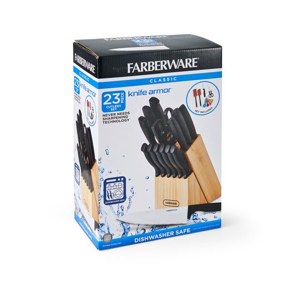 Classic 23 Piece Never Needs Sharpening Dishwasher Safe Cutlery and Utensil Set