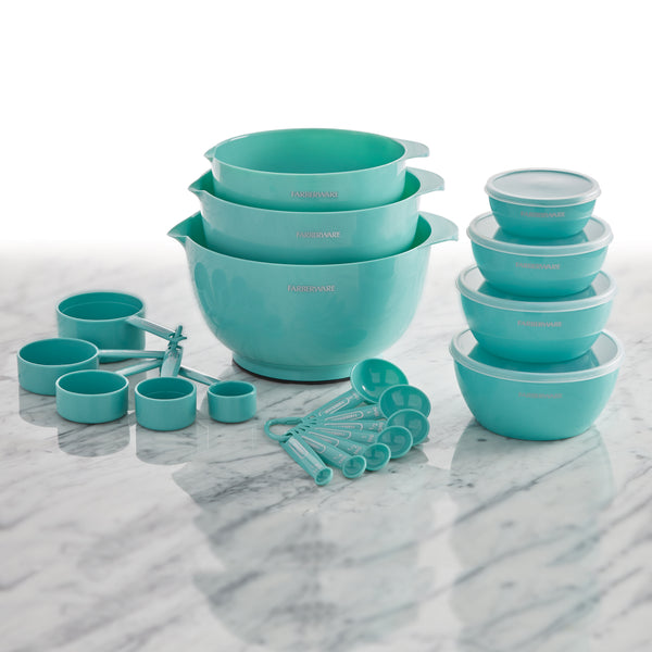 Professional 23 Piece Aqua Mix and Measure Baking Set