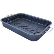 Bakeware 11" by 15" Roaster with Flat Rack