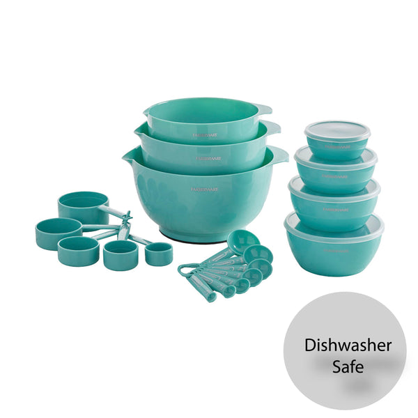 Professional 23 Piece Aqua Mix and Measure Baking Set